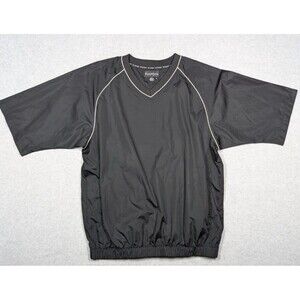 Footjoy Men Shirt XL Windbreaker Golf Performance Short Sleeve White Trim Pocket